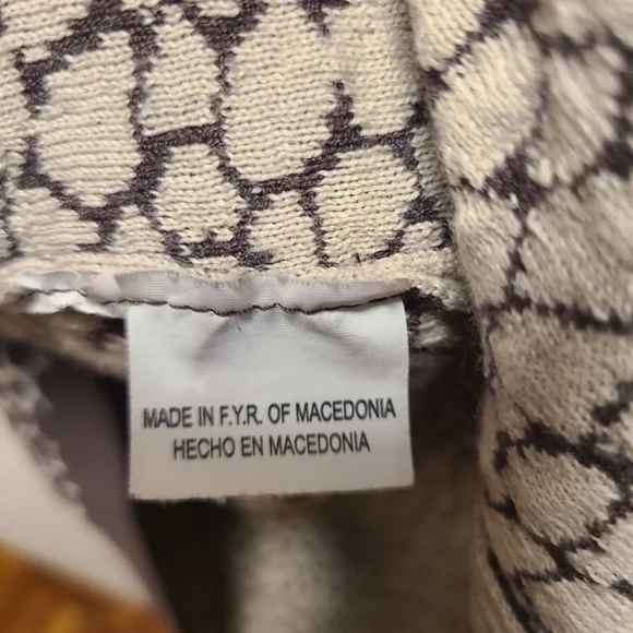 Weekend Max Mara Brown & Beige AnimalPrint Sweater Knit Stretch size S - Picture 5 of 8